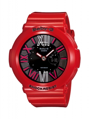CASIO BABY-G นาฬิกาข้อมือ นาฬิกากันน้ำ นาฬิกาของแท้ ประกันศูนย์ CMG 1 ปี รุ่น BGA-160-4B นาฬิกาสีแดง