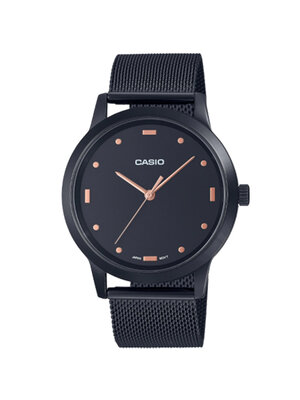 CASIO นาฬิกาคาสิโอ นาฬิกาข้อมือ นาฬิกากันน้ำ นาฬิกาของแท้ ประกันศูนย์ CMG 1 ปี รุ่น MTP-2022VMB-1C นาฬิกาสีดำ