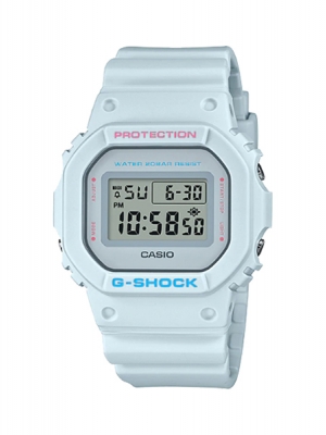 CASIO G-SHOCK นาฬิกาข้อมือ นาฬิกากันน้ำ นาฬิกาของแท้ ประกันศูนย์ CMG 1 ปี รุ่น DW-5600SC-8D นาฬิกาสีฟ้า