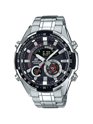 CASIO EDIFICE นาฬิกาข้อมือ นาฬิกากันน้ำ นาฬิกาของแท้ ประกันศูนย์ CMG 1 ปี รุ่น ERA-600D-1A นาฬิกาสีเงิน