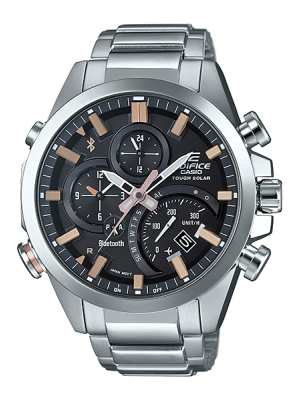 CASIO EDIFICE นาฬิกาข้อมือ นาฬิกากันน้ำ นาฬิกาของแท้ ประกันศูนย์ CMG 1 ปี รุ่น EQB-500D-1A2 นาฬิกาสีเงิน