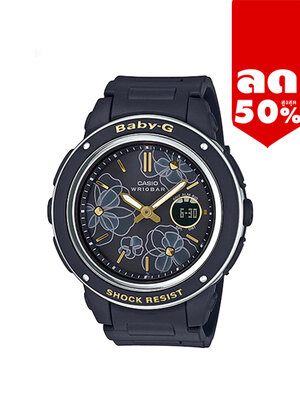 CASIO BABY-G นาฬิกาข้อมือ นาฬิกากันน้ำ นาฬิกาของแท้ ประกันศูนย์ CMG 1 ปี รุ่น BGA-150FL-1A นาฬิกาสีดำ