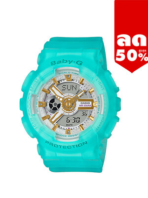 CASIO BABY-G นาฬิกาข้อมือ นาฬิกากันน้ำ นาฬิกาของแท้ ประกันศูนย์ CMG 1 ปี รุ่น BA-110SC-2A นาฬิกาสีเขียว