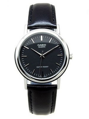 CASIO นาฬิกาคาสิโอ นาฬิกาข้อมือ นาฬิกากันน้ำ นาฬิกาของแท้ ประกันศูนย์ CMG 1 ปี รุ่น MTP-1095E-1A นาฬิกาสีดำ