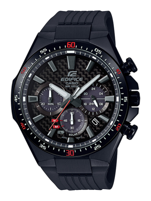 CASIO EDIFICE นาฬิกาข้อมือ นาฬิกากันน้ำ นาฬิกาของแท้ ประกันศูนย์ CMG 1 ปี รุ่น EQS-800CPB-1A นาฬิกาสีดำ