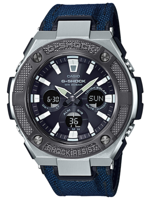 CASIO G-SHOCK นาฬิกาข้อมือ นาฬิกากันน้ำ นาฬิกาของแท้ ประกันศูนย์ CMG 1 ปี รุ่น GST-S330AC-2A นาฬิกาสีดำ