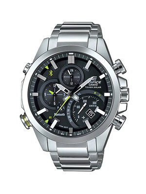 CASIO EDIFICE นาฬิกาข้อมือ นาฬิกากันน้ำ นาฬิกาของแท้ ประกันศูนย์ CMG 1 ปี รุ่น EQB-500D-1A นาฬิกาสีเงิน
