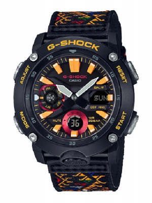 CASIO G-SHOCK นาฬิกาข้อมือ นาฬิกากันน้ำ นาฬิกาของแท้ ประกันศูนย์ CMG 1 ปี รุ่น GA-2000BT-1A นาฬิกาสีดำ