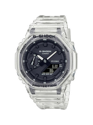 CASIO G-SHOCK นาฬิกาข้อมือ นาฬิกากันน้ำ นาฬิกาของแท้ ประกันศูนย์ CMG 1 ปี รุ่น GA-2100SKE-7A นาฬิกาสีใส