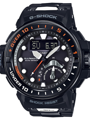 CASIO G-SHOCK นาฬิกาข้อมือ นาฬิกากันน้ำ นาฬิกาของแท้ ประกันศูนย์ CMG 1 ปี รุ่น GWN-Q1000MC-1A นาฬิกาสีดำ