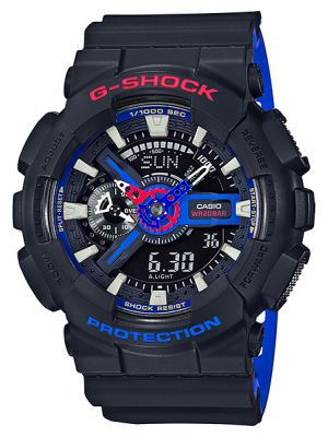 CASIO G-SHOCK นาฬิกาข้อมือ นาฬิกากันน้ำ นาฬิกาของแท้ ประกันศูนย์ CMG 1 ปี รุ่น GA-110LT-1A นาฬิกาสีดำ