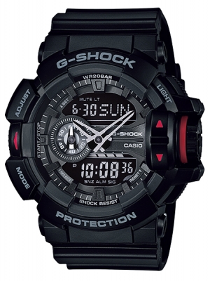 CASIO MID YEAR SALE G-SHOCK นาฬิกาข้อมือ นาฬิกากันน้ำ นาฬิกาของแท้ ประกันศูนย์ CMG 1 ปี รุ่น GA-400-1B นาฬิกาสีดำ