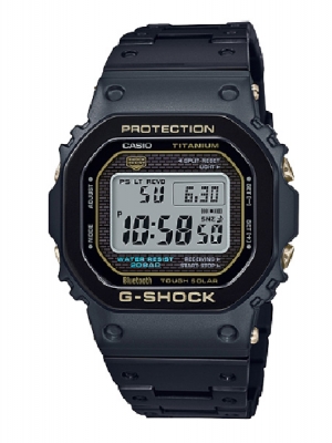 CASIO G-SHOCK นาฬิกาข้อมือ นาฬิกากันน้ำ นาฬิกาของแท้ ประกันศูนย์ CMG 1 ปี รุ่น GMW-B5000TB-1D นาฬิกาสีดำ