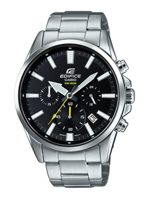 CASIO EDIFICE นาฬิกาข้อมือ นาฬิกากันน้ำ นาฬิกาของแท้ ประกันศูนย์ CMG 1 ปี รุ่น EFV-510D-1A นาฬิกาสีเงิน