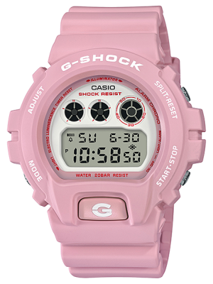 CASIO G-SHOCK นาฬิกาข้อมือ นาฬิกากันน้ำ นาฬิกาของแท้ ประกันศูนย์ CMG 1 ปี รุ่น DW-6900TCB-4D นาฬิกาสีชมพู