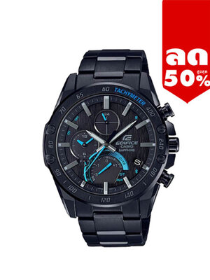 CASIO EDIFICE นาฬิกาข้อมือ นาฬิกากันน้ำ นาฬิกาของแท้ ประกันศูนย์ CMG 1 ปี รุ่น EQB-1000XDC-1A นาฬิกาสีดำ