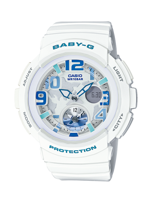 CASIO BABY-G นาฬิกาข้อมือ นาฬิกากันน้ำ นาฬิกาของแท้ ประกันศูนย์ CMG 1 ปี รุ่น BGA-190-7B นาฬิกาสีขาว