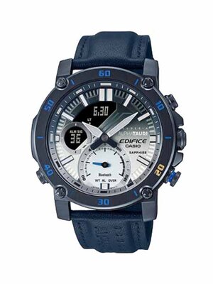 CASIO EDIFICE นาฬิกาข้อมือ นาฬิกากันน้ำ นาฬิกาของแท้ ประกันศูนย์ CMG 1 ปี รุ่น ECB-20AT-2A นาฬิกาสีดำ