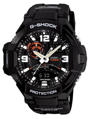 CASIO MID YEAR SALE G-SHOCK นาฬิกาข้อมือ นาฬิกากันน้ำ นาฬิกาของแท้ ประกันศูนย์ CMG 1 ปี รุ่น GA-1000-1A นาฬิกาสีดำ