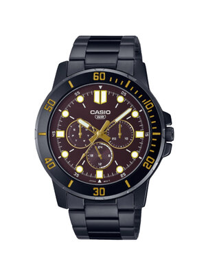 CASIO นาฬิกาคาสิโอ นาฬิกาข้อมือ นาฬิกากันน้ำ นาฬิกาของแท้ ประกันศูนย์ CMG 1 ปี รุ่น MTP-VD300B-5E นาฬิกาสีดำ