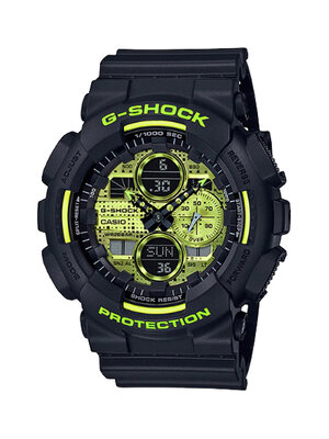 CASIO G-SHOCK นาฬิกาข้อมือ นาฬิกากันน้ำ นาฬิกาของแท้ ประกันศูนย์ CMG 1 ปี รุ่น GA-140DC-1A นาฬิกาสีดำ
