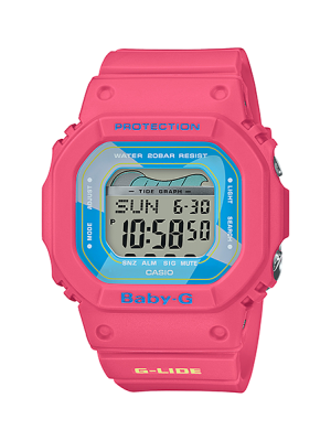 CASIO BABY-G นาฬิกาข้อมือ นาฬิกากันน้ำ นาฬิกาของแท้ ประกันศูนย์ CMG 1 ปี รุ่น BLX-560VH-4D นาฬิกาสีชมพู