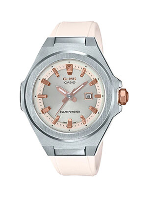 CASIO MID YEAR SALE G-MS นาฬิกาข้อมือ นาฬิกากันน้ำ นาฬิกาของแท้ ประกันศูนย์ CMG 1 ปี รุ่น MSG-S500-7A นาฬิกาสีขาว