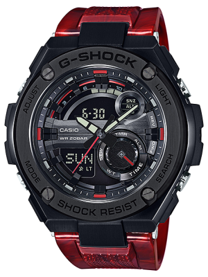 CASIO G-SHOCK นาฬิกาข้อมือ นาฬิกากันน้ำ นาฬิกาของแท้ ประกันศูนย์ CMG 1 ปี รุ่น GST-210M-4A นาฬิกาสีแดง