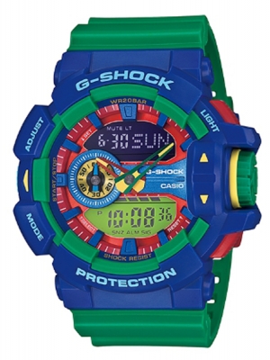 CASIO G-SHOCK นาฬิกาข้อมือ นาฬิกากันน้ำ นาฬิกาของแท้ ประกันศูนย์ CMG 1 ปี รุ่น GA-400-2A นาฬิกาสีน้้้ำเงิน