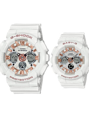 CASIO MID YEAR SALE LOVESET นาฬิกาข้อมือ นาฬิกากันน้ำ นาฬิกาของแท้ ประกันศูนย์ CMG 1 ปี รุ่น LOV-20A-7A นาฬิกาสีขาว