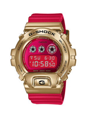 CASIO MID YEAR SALE G-SHOCK พร้อมส่ง นาฬิกาข้อมือ นาฬิกากันน้ำ นาฬิกาของแท้ ประกันศูนย์ CMG 1 ปี รุ่น GM-6900CX-4D นาฬิกาสีแดง