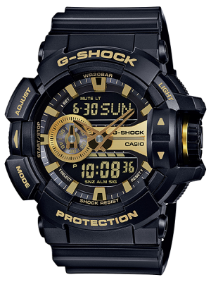 CASIO G-SHOCK นาฬิกาข้อมือ นาฬิกากันน้ำ นาฬิกาของแท้ ประกันศูนย์ CMG 1 ปี รุ่น GA-400GB-1A9 นาฬิกาสีดำ