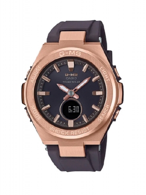 CASIO G-MS นาฬิกาข้อมือ นาฬิกากันน้ำ นาฬิกาของแท้ ประกันศูนย์ CMG 1 ปี รุ่น MSG-S200G-5A นาฬิกาสีน้ำตาล