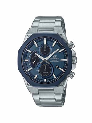 CASIO EDIFICE นาฬิกาข้อมือ นาฬิกากันน้ำ นาฬิกาของแท้ ประกันศูนย์ CMG 1 ปี รุ่น EFS-S570DB-2A นาฬิกาสีเงิน
