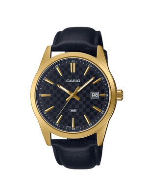 CASIO นาฬิกาคาสิโอ นาฬิกาข้อมือ นาฬิกากันน้ำ นาฬิกาของแท้ ประกันศูนย์ CMG 1 ปี รุ่น MTP-VD03GL-1A นาฬิกาสีดำ