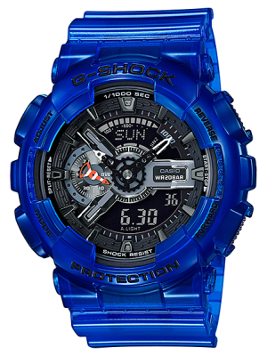 CASIO G-SHOCK นาฬิกา CASIO G-SHOCK รุ่น GA-110CR-2A ของแท้ประกันศูนย์ CMG 1ปี GA-110CR-2A นาฬิกาสีน้ำเงิน