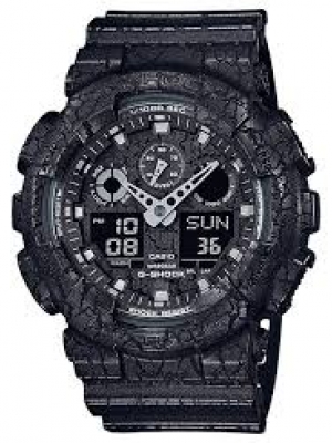 CASIO G-SHOCK นาฬิกาข้อมือ นาฬิกากันน้ำ นาฬิกาของแท้ ประกันศูนย์ CMG 1 ปี รุ่น GA-100CG-1A นาฬิกาสีดำ