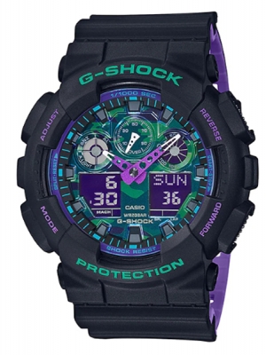 CASIO MID YEAR SALE G-SHOCK พร้อมส่ง นาฬิกาข้อมือ นาฬิกากันน้ำ นาฬิกาของแท้ ประกันศูนย์ CMG 1 ปี รุ่น GA-100BL-1A นาฬิกาสีดำ
