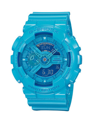 CASIO G-SHOCK G-SHOCK นาฬิกาข้อมือ นาฬิกากันน้ำ นาฬิกาของแท้ ประกันศูนย์ CMG 1 ปี รุ่น GA-110B-2 นาฬิกาสีฟ้า