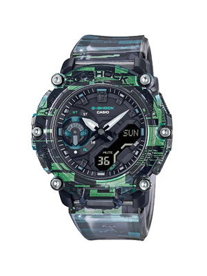 CASIO G-SHOCK นาฬิกาข้อมือ นาฬิกากันน้ำ นาฬิกาของแท้ ประกันศูนย์ CMG 1 ปี รุ่น GA-2200NN-1A นาฬิกาหลากสี