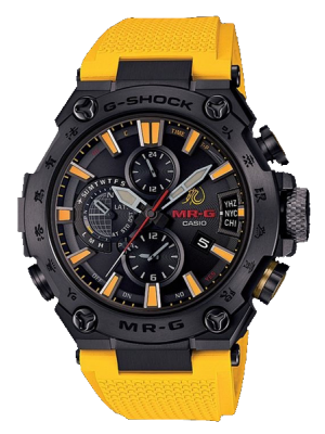 CASIO G-SHOCK นาฬิกาข้อมือ นาฬิกากันน้ำ นาฬิกาของแท้ ประกันศูนย์ CMG 1 ปี รุ่น MRG-G2000BL-9A นาฬิกาสีเหลือง