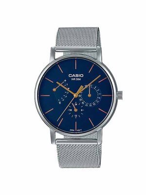 CASIO นาฬิกาคาสิโอ นาฬิกาข้อมือ นาฬิกากันน้ำ นาฬิกาของแท้ ประกันศูนย์ CMG 1 ปี รุ่น MTP-E320M-2E นาฬิกาสีเงิน