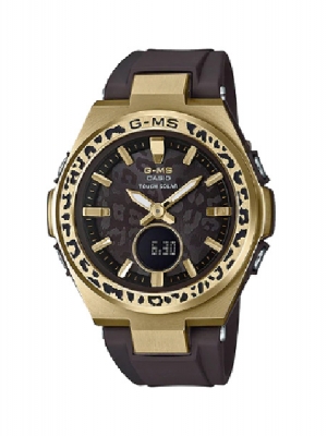 CASIO G-MS นาฬิกาข้อมือ นาฬิกากันน้ำ นาฬิกาของแท้ ประกันศูนย์ CMG 1 ปี รุ่น MSG-S200WLP-5A นาฬิกาสีน้ำตาล