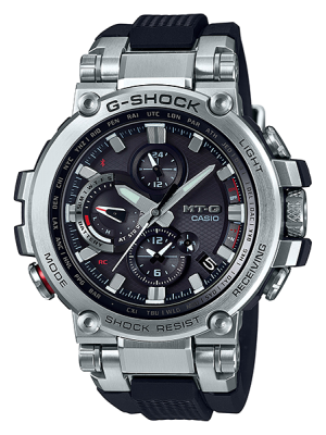 CASIO MID YEAR SALE G-SHOCK นาฬิกาข้อมือ นาฬิกากันน้ำ นาฬิกาของแท้ ประกันศูนย์ CMG 1 ปี รุ่น MTG-B1000-1A นาฬิกาสีเงิน