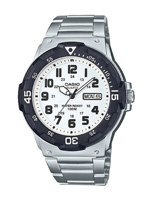 CASIO นาฬิกาคาสิโอ นาฬิกาข้อมือ นาฬิกากันน้ำ นาฬิกาของแท้ ประกันศูนย์ CMG 1 ปี รุ่น MRW-200HD-7B นาฬิกาสีเงิน