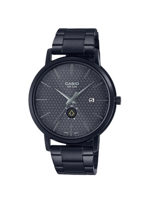 CASIO นาฬิกาคาสิโอ นาฬิกาข้อมือ นาฬิกากันน้ำ นาฬิกาของแท้ ประกันศูนย์ CMG 1 ปี รุ่น MTP-B125B-8A นาฬิกาสีดำ