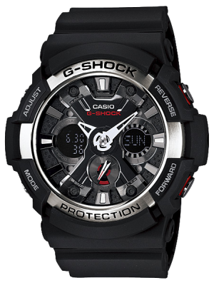 CASIO G-SHOCK นาฬิกาข้อมือ นาฬิกากันน้ำ นาฬิกาของแท้ ประกันศูนย์ CMG 1 ปี รุ่น GA-200-1A นาฬิกาสีดำ