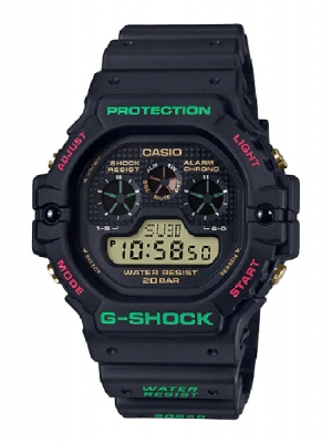 CASIO G-SHOCK นาฬิกาข้อมือ นาฬิกากันน้ำ นาฬิกาของแท้ ประกันศูนย์ CMG 1 ปี รุ่น DW-5900TH-1D นาฬิกาสีดำ