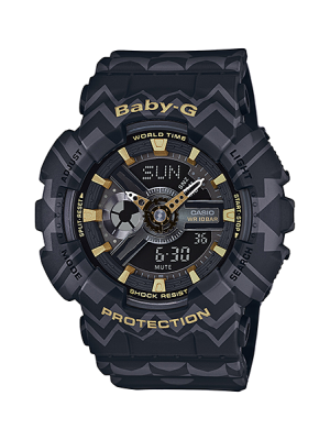 CASIO BABY-G นาฬิกาข้อมือ นาฬิกากันน้ำ นาฬิกาของแท้ ประกันศูนย์ CMG 1 ปี รุ่น BA-110TP-1A นาฬิกาสีดำ