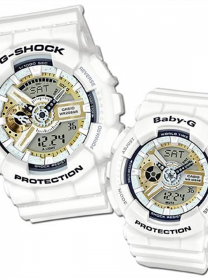 CASIO LOVESET นาฬิกาข้อมือ นาฬิกากันน้ำ นาฬิกาของแท้ ประกันศูนย์ CMG 1 ปี รุ่น LOV-16A-7A นาฬิกาสีขาว